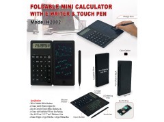 Foldable Mini Calculator with LCD E- Writer & Pen