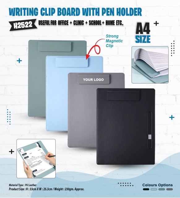 Writing Clip Broad with Pen Holder