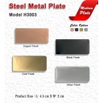 Steel Metal Plate