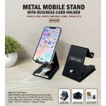 METAL MOBILE STAND WITH BUSINESS CARD HOLDER
