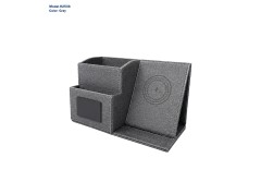 Desk Organizer With Wireless Charger