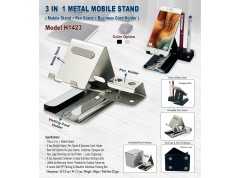 3 in 1 Metal Mobile Stand - Black