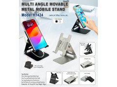 Multi Angles Metal Mobile Stand - Black