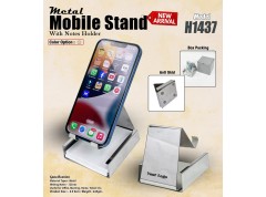 Metal Mobile Stand With Notes Holder 