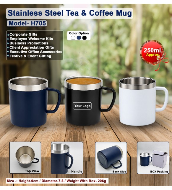 Stainless Steel Tea & Coffee Mug