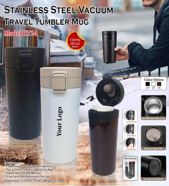 Steel Vacuum Tumbler Mug 