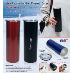 Vacuum Mug with Straw