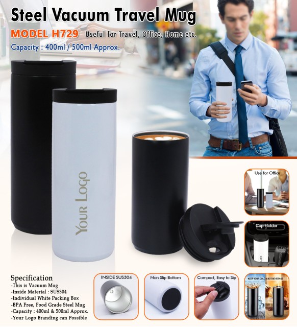 Steel Vacuum Travel Mug 