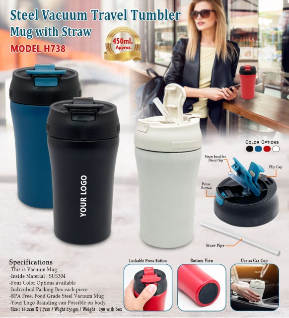 Travel Vacuum Tumbler Mug 