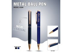 H284 Premium Plastic Ball Pen with Gold Trim | Executive Promotional Ball Pen