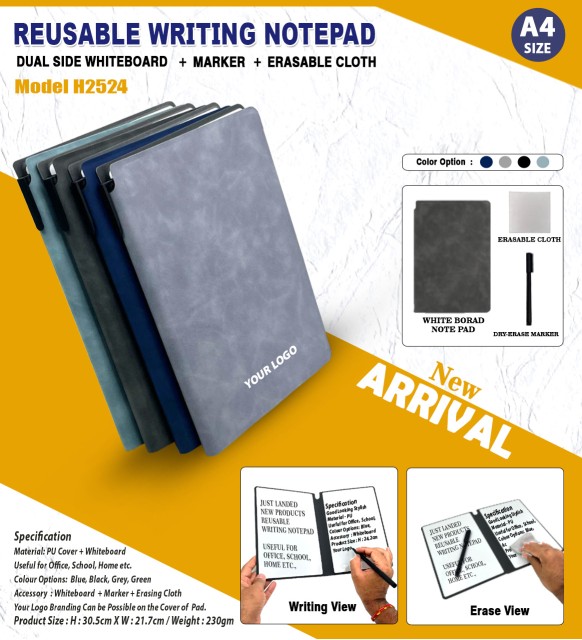 A4 Reusable Writing Notepad