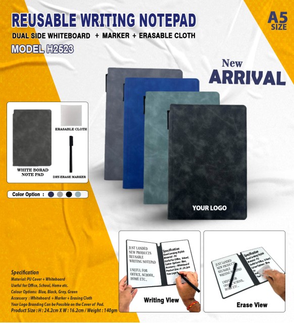 A5 Reusable Writing Notepad