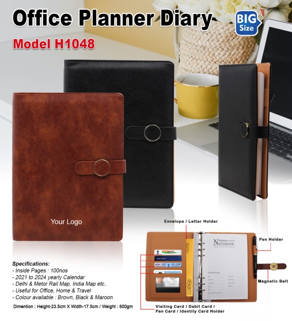 Office Planner Diary with PU Leather & Custom Logo