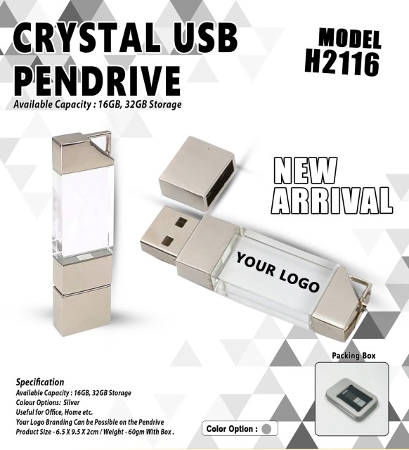 CRYSTAL USB PENDRIVE 