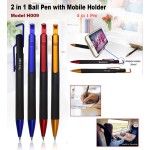 H009 2-in-1 Ball Pen with Mobile Holder Stand for Corporate Gifting 