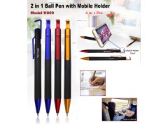 H009 2-in-1 Ball Pen with Mobile Holder Stand for Corporate Gifting
