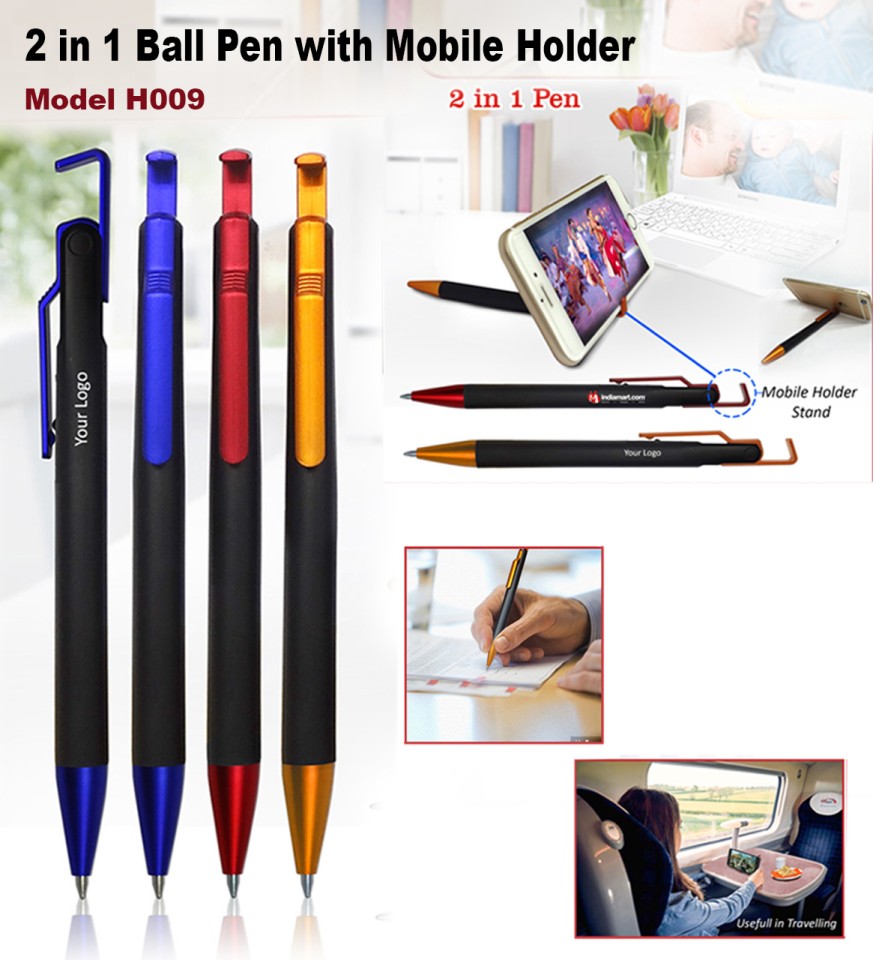 Ball Pen With Mobile Stand 