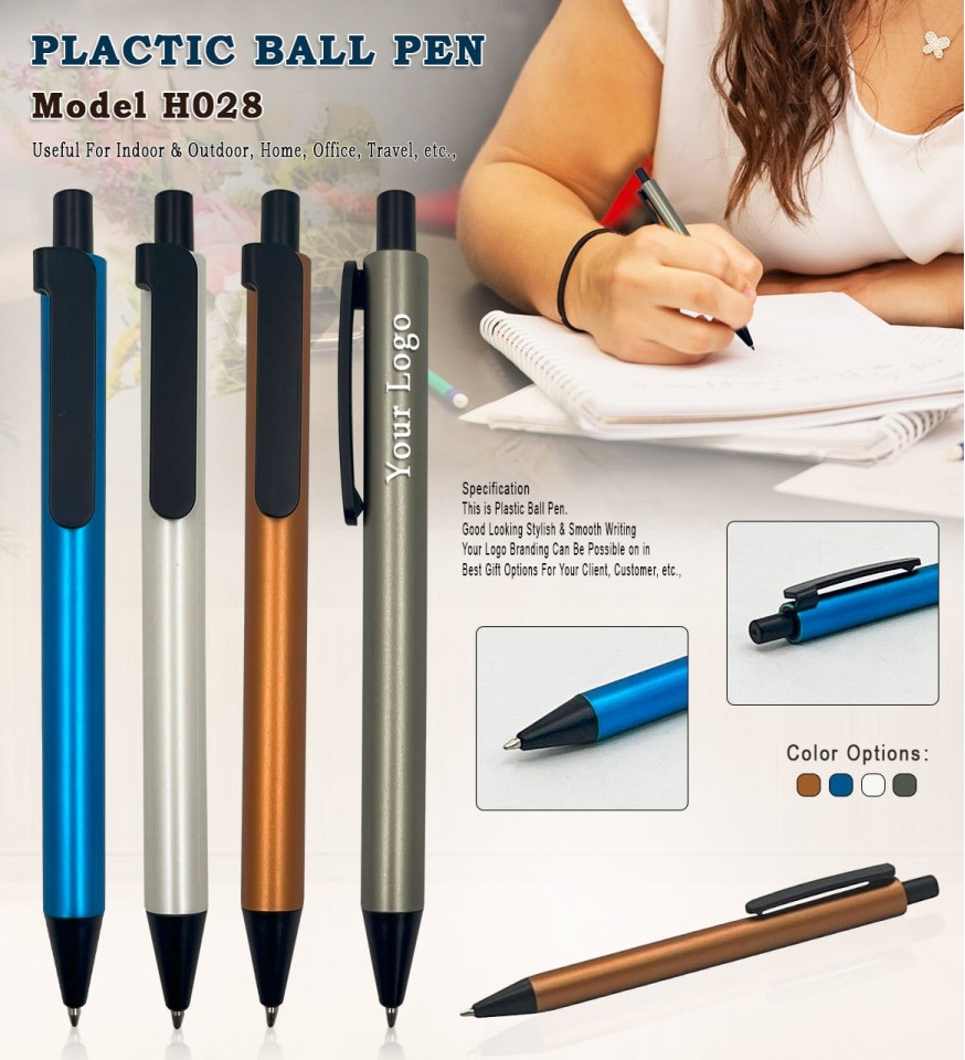 Plastic Ball Pen with Logo Branding