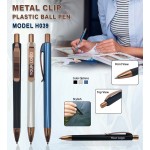 H039 Premium Metal Clip Plastic Ball Pen for Corporate Gifting & Executive Branding