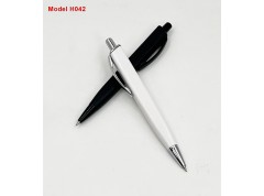 Metal Clip Plastic Ball Pen