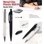 Metal Clip Plastic Ball Pen