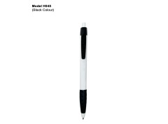 H045 Plastic Ball Pen with Curved Grip for Corporate Gifting & Promotional Branding