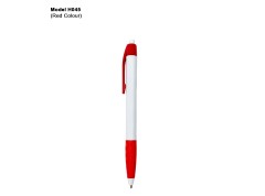 H045 Plastic Ball Pen with Curved Grip for Corporate Gifting & Promotional Branding