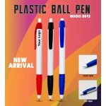 H045 Plastic Ball Pen with Curved Grip for Corporate Gifting & Promotional Branding