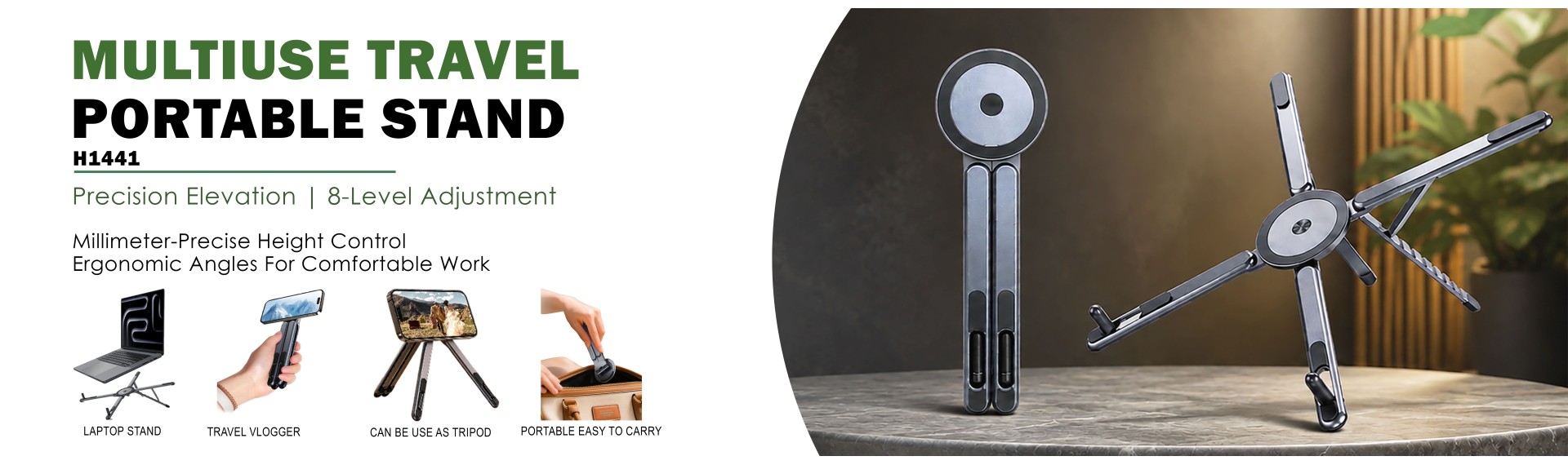 MULTIUSE TRAVEL  PORTABLE STAND
