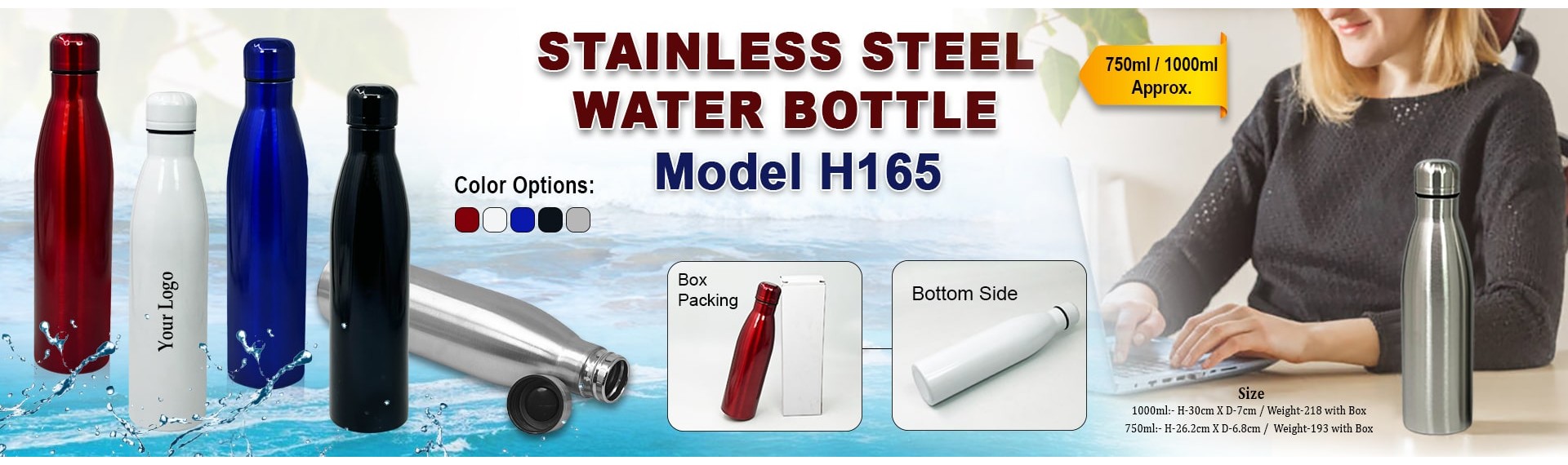Steel Water Bottle H165