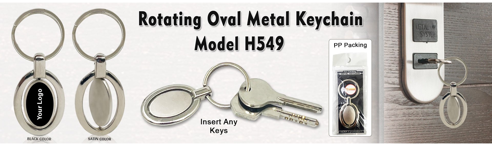 Metal Keychain H549