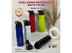 Steel Sipper Water Bottle-Matt