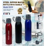 Steel Sipper Bottle with Handle 