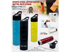 Sports Steel Sipper Bottle 