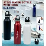 Steel Water Bottle with Hook