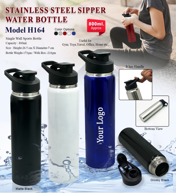 Steel Sipper Water Bottle