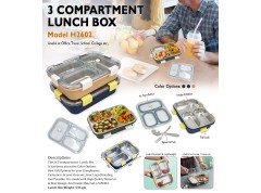 3 Compartment Lunch Box