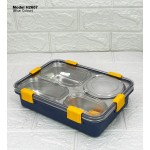 4 Compartment Lunch Box With Spoon & Fork 