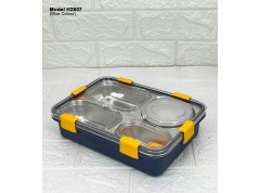 4 Compartment Lunch Box With Spoon & Fork