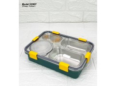 4 Compartment Lunch Box With Spoon & Fork