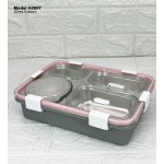 4 Compartment Lunch Box With Spoon & Fork 