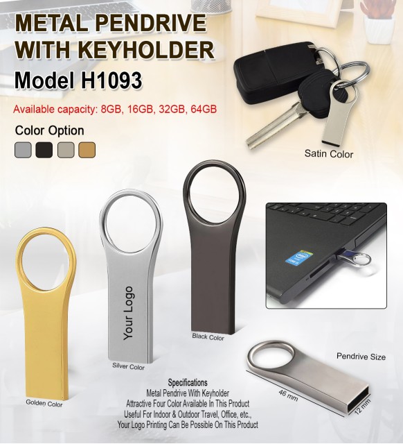 Pendrive With Keyring Holder