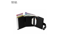 H1124 Premium Pop-Up Card Holder Wallet with RFID Style Aluminum Card Case for Corporate Gifting