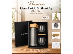 Glass Bottle & Glass Cup