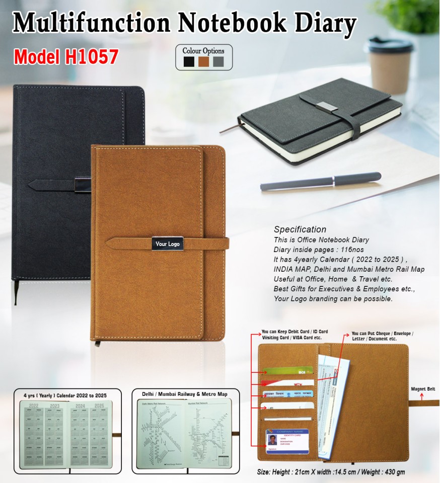 Multifunction Notebook Diary 