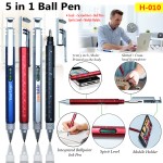 H010 5 in 1 Multi Tool Ball Pen with Ruler, Screwdriver & Mobile Holder for Corporate Gifting