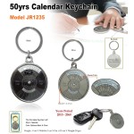 JR1235 Premium 50-Year Metal Calendar Keychain