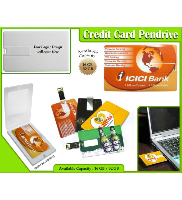 Credit Card Shape Pendrive