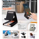 Metal Mobile Stand with Visiting Card Holder