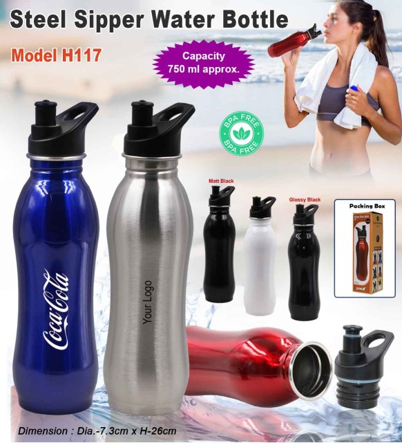 Steel Sipper Water Bottle 